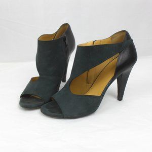 Balenciaga Paris Charcoal Suede Heels 38